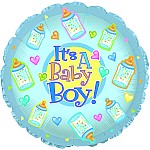 It's a Baby Boy Bottles Balloon