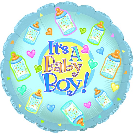 It's a Baby Boy Bottles Balloon