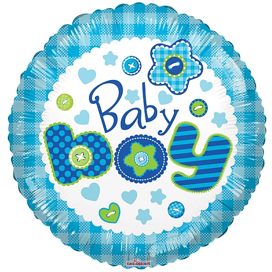 Baby Boy Flower Balloon - 46cm