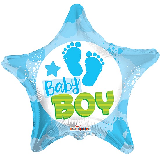 Baby Boy Footprints - 46cm