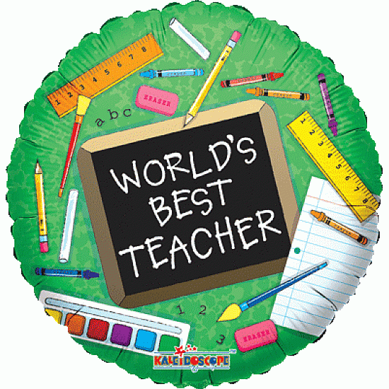 World's Best Teacher Balloon