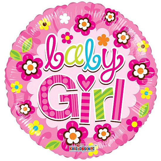 Baby Girl Flowers Balloon