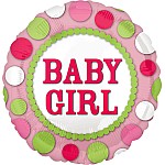 Baby Girl Polka Dots Balloon