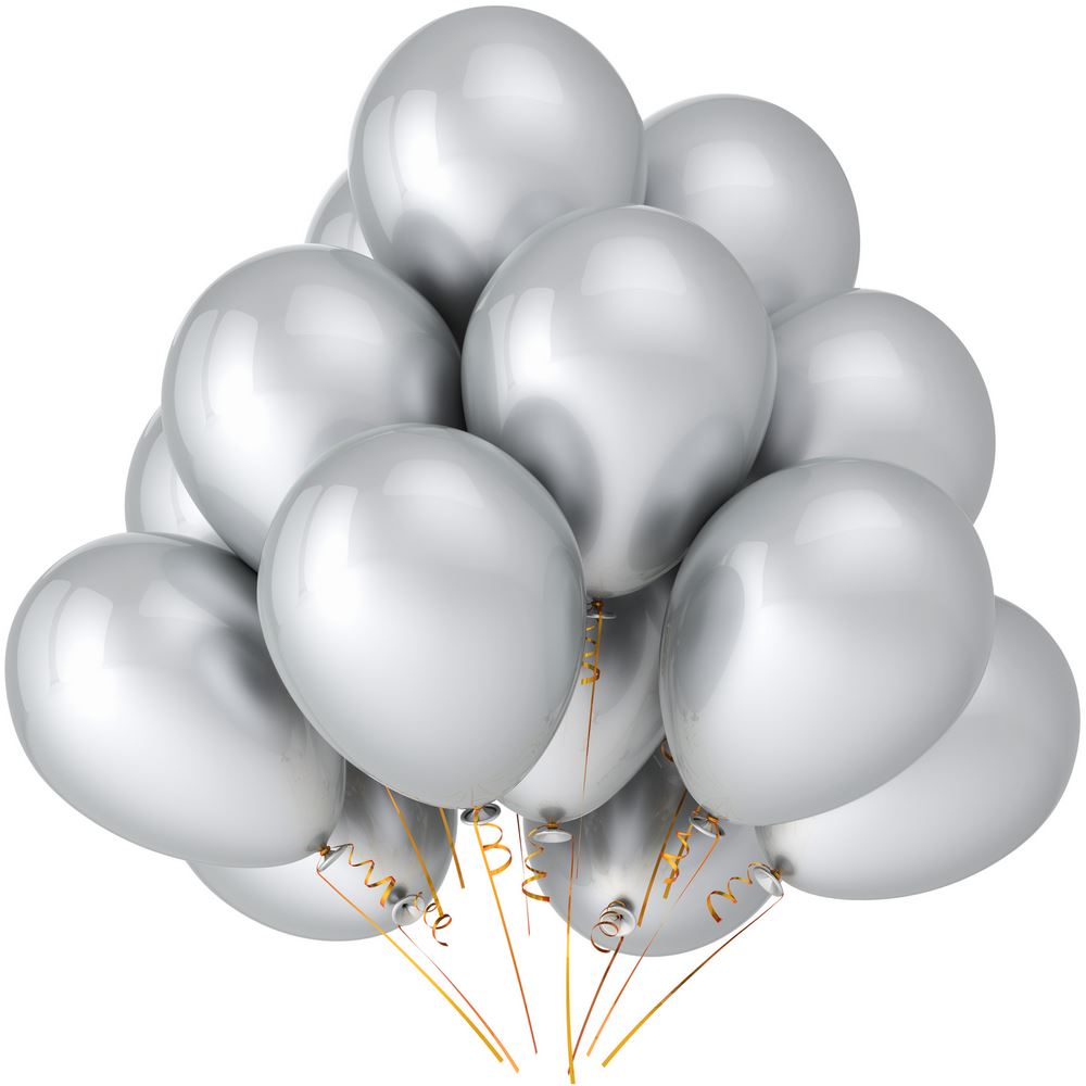 Silver Balloons 12