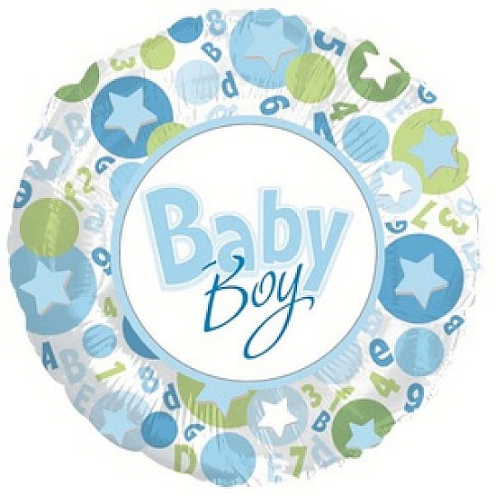 Baby Boy Blue & Green Balloon