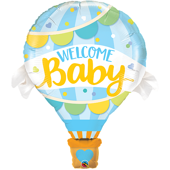 Welcome Baby Blue Balloon (Jumbo)