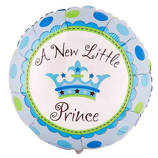 18-inch-A-New-Little-Prince-Baby-Shower-Foil-Balloon-balon-Baby-Boy-delivery-amman-jordan