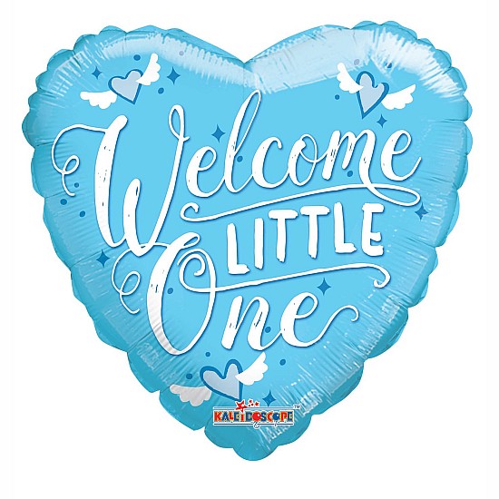 18-inches-Heart-Welcome-Little-One-Blue-Gellibean-balloon-online-gifts-shop-delivery-amman-jordan