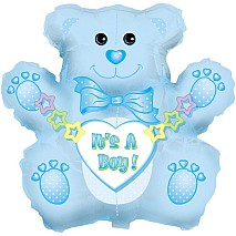 It's a Boy Bear Balloon - Jumbo size - 81cm