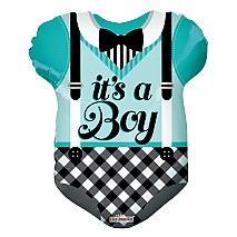 Teal Baby Clothes Shape Balloon