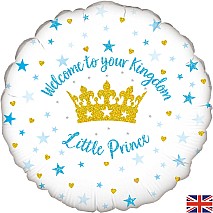 Welcome Little Prince Stars Balloon