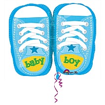 Baby boy blue kicks balloon - 56 cm