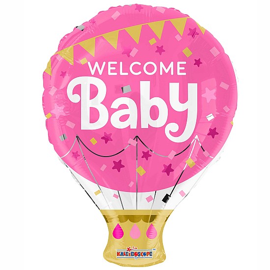 18-inches-Shape-Welcome-Baby-Pink-Shape-balloon-online-gifts-shop-delivery-amman-jordan