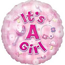 It's A Girl Pacifiers Balloon