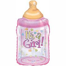 Its A Girl Bottle Balloon