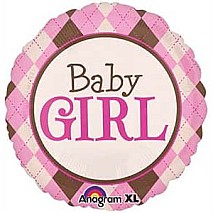 Argyle Baby Girl Balloon