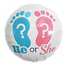 He Or She Gender Reveal balloon