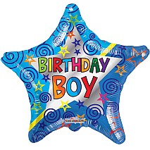 Birthday Boy Star Balloon