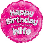 Happy Birthday Wife Balloon