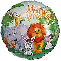 Happy Birthday jungle balloon