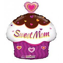 Sweet Mom Cupcake Balloon