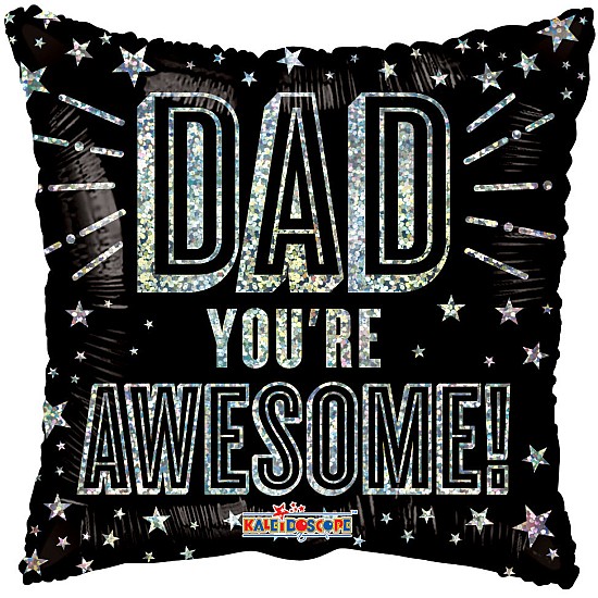 18-inches-Awesome-Dad-Holographic-Foil-balloon-online-gift-shop-delivery-amman-jordan