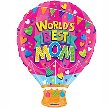 World's Best Mom Shape Balloon