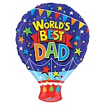 World's Best Dad Shape Balloon