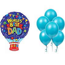 World's Best Dad Shape Balloon Bundle