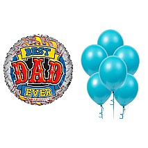 Best Dad Ever Flames Balloon Bundle