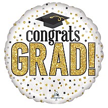 Congrats Grad Gold Sparkle