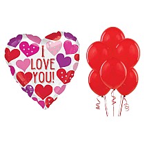 I Love You hearts Balloon bundle