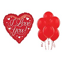 I Love You Hearts - 46cm Balloon Bundle