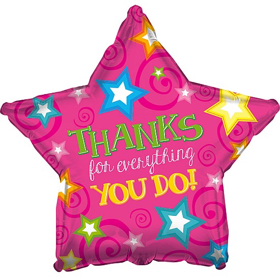 thanks-pink-star-balloon-online-gift-shop-delivery-amman-jordan