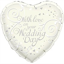 With Love On Your Wedding Day Balloon