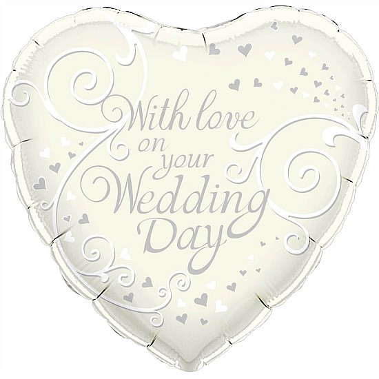 18-inches-With-Love-On-Your-Wedding-Day-Foil-balloon-online-gifts-shop-delivery-amman-jordan