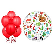 Merry Christmas Icons Balloon Bundle
