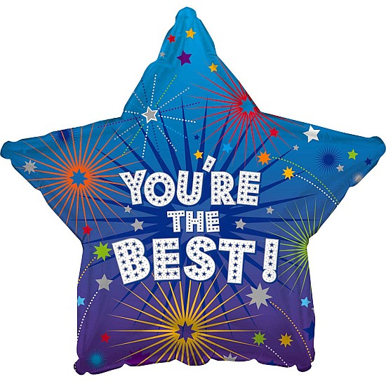 18-inches-Youre-the-best-fireworks-star-Foil-balloon-gifts-online-delivery-amman-jordan