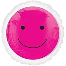 Pink Smiley Balloon