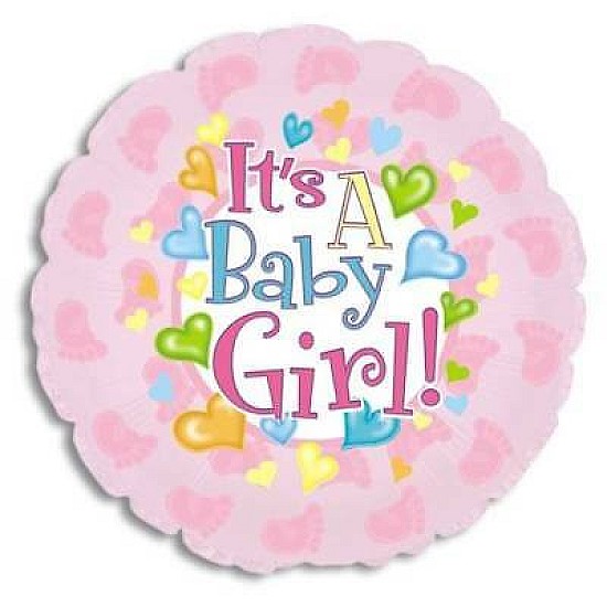 It's A Baby Girl Feet Balloon