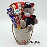 Graduation Teddy Chocolate Arrangement 