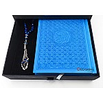 Quran & Rosary in Roses Drawer Box - Blue