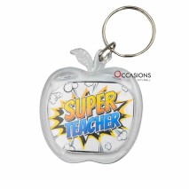 Super Teacher Burst Keychain