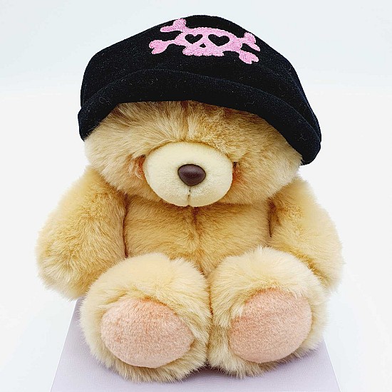 Skull Cap Teddy Bear -  8 inch 