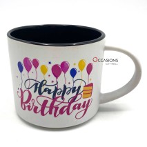 Happy Birthday Balloons Mug