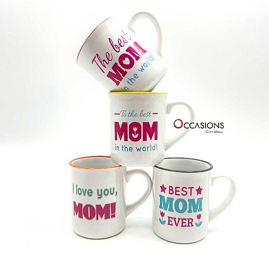 I Love You Mom White Mug