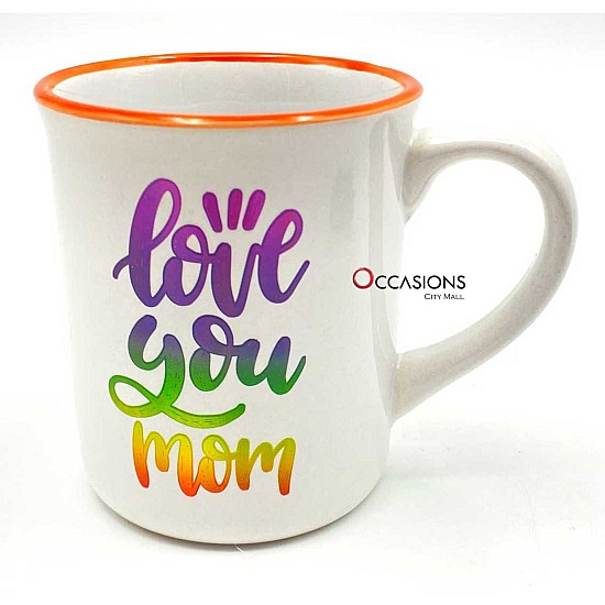 Love You Mom Colored Mug