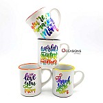 Love You Mom Colored Mug