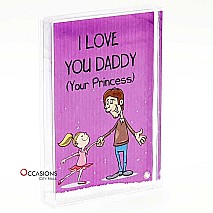 I Love You Daddy - Glitter Frame (15.5x10.5cm)