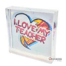 I Love My Teacher Frame (10.5×10.5 cm)